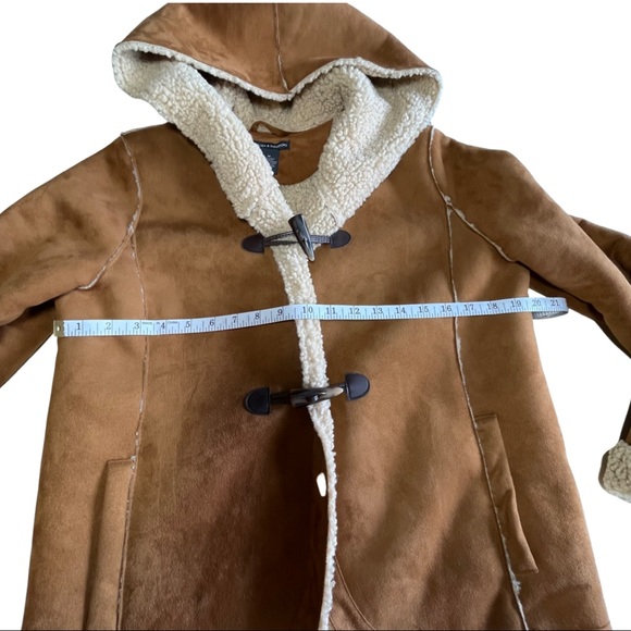 Chelsea & Theodore Faux Suede Shearling Jacket - Picture 6 of 10